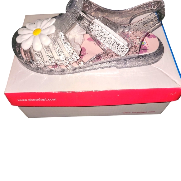 Simple Images Girls Glittery Jelly Sandals - Picture 3 of 3